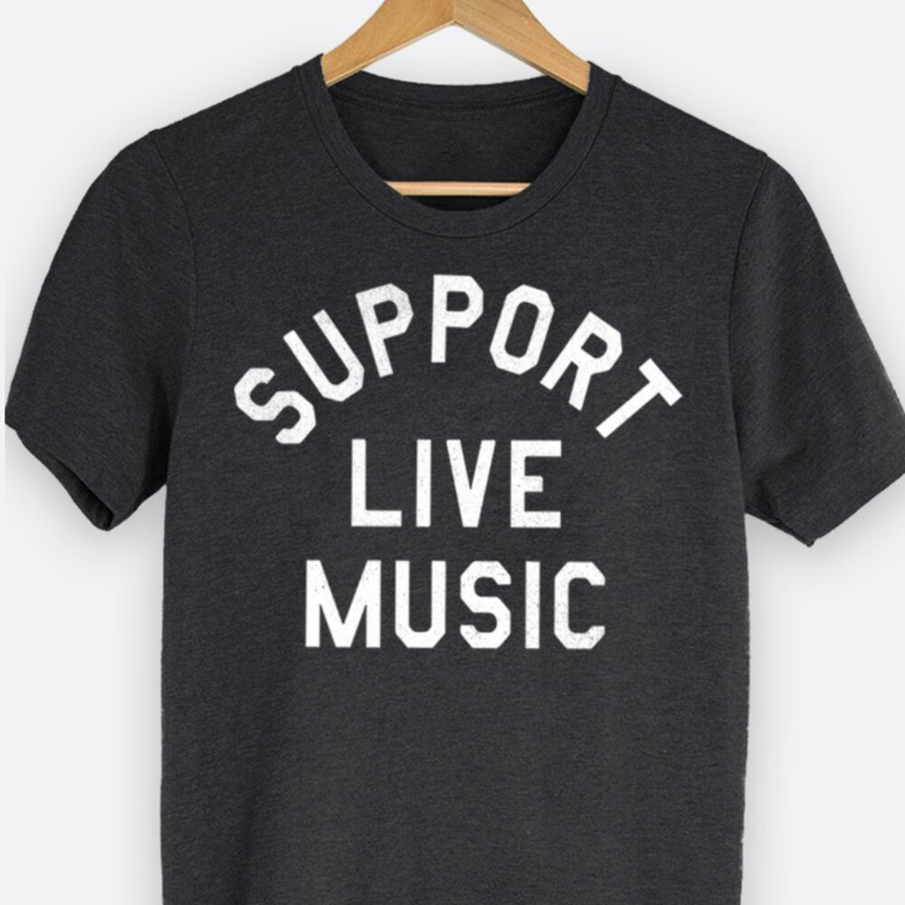 Support Live Music Graphic Tee